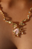 18K Real Gold Plated Pink Shell Necklace