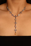Dichroic Glass Chain Necklace