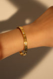 18K Gold Stainless Steel Diamond Bracelet