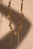 18K Real Gold Plated Moonlight Diamonds Necklace