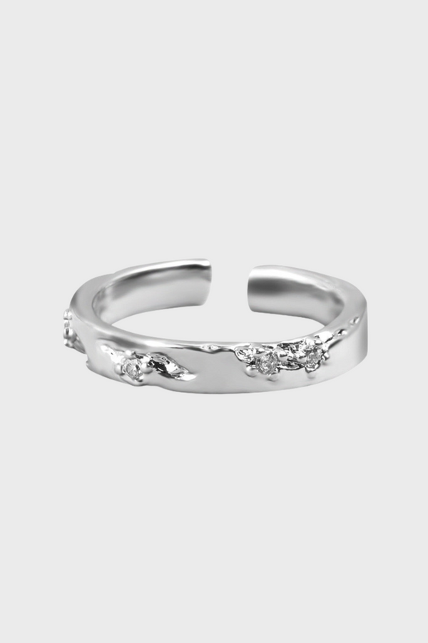 Layering-Ring mit Diamanten