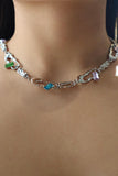 Color Gems Clips Necklace
