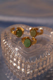 18K Real Gold Stainless Steel Natural Jade Ring