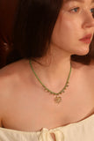 14K Real Gold Plated Sun Garden Necklace