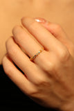 18K Gold Vermeil Multi Color Ring