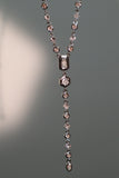 Platinum Plated Diamond Chain Necklace