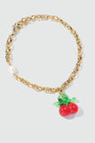 18K Real Gold Plated Cherry Pearls Bracelet