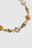 18K Real Gold Plated Citrine Diamond Bracelet
