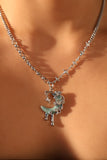 Ice Blue Moon Necklace