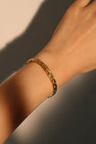 18K Gold Stainless Steel Double Braid Bracelet