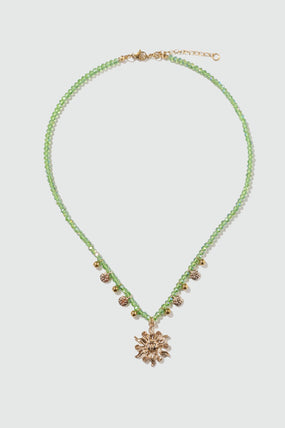 14K Real Gold Plated Sun Garden Necklace