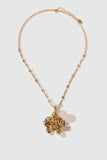18K Real Gold Plated Orchid Necklace
