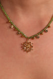 14K Real Gold Plated Sun Garden Necklace