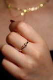 20K Gold Plated Red Heart Ring