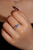 Blue Gem Heart Ring
