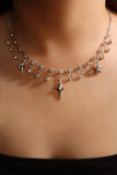 Multi Diamond Star Necklace