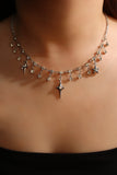 Multi Diamond Star Necklace