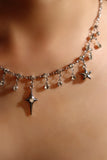 Multi Diamond Star Necklace