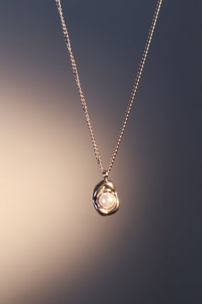 Stainless Steel Pearl Shell Necklace