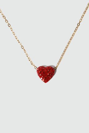 18K Gold Stainless Steel Overflowing Heart Necklace