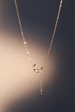 14K Real Gold Plated Lucky Moon Shell Necklace