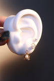 6 Pcs Saturn Pearl + Moon Earrings Bundle