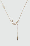 14K Real Gold Plated Lucky Moon Shell Necklace