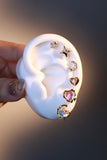 6 Pcs Moonstone + Starlet Earrings Bundle