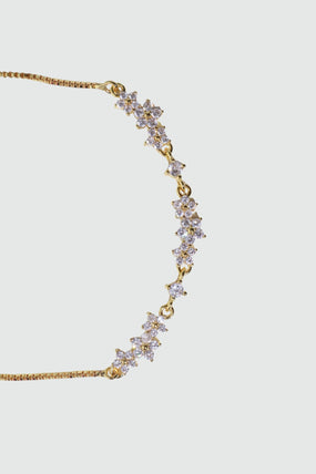 Gold Plated Sunlit Petals Bracelet