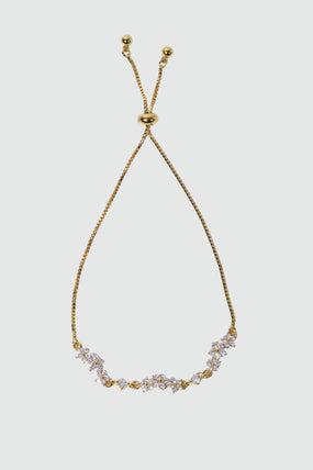 Gold Plated Sunlit Petals Bracelet