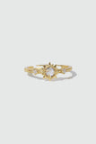 18K Real Gold Plated White Starlight Sun Ring