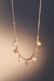 14K Real Gold Plated Lucky Pearl Beads Necklace