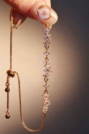 Gold Plated Sunlit Petals Bracelet