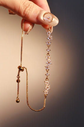 Gold Plated Sunlit Petals Bracelet