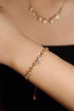 Gold Plated Sunlit Petals Bracelet