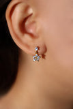18K Real Gold Plated Diamond Starlight Bloom Earrings