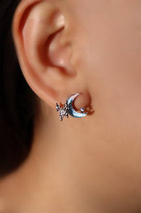 Mixed Color Moonstone Earrings