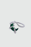 Emerald Moon Snake Ring