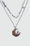 Brown Starlight Moon Necklace