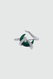 Emerald Moon Snake Ring