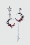 Red Moon Earrings