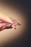 18K Rose Gold Plated Moon Snake Ring
