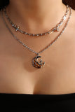 Brown Starlight Moon Necklace