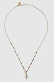 18K Real Gold Plated Opal Starlight Cross Necklace