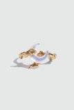 18K Real Gold Plated Natural Shell Moon Ring
