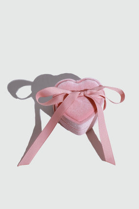 Pink velvet ring case box for holding and gifting a dainty ring