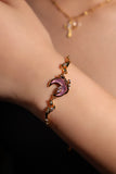 Juli Drop 3 | 18K vergoldetes Mondstein-Rosen-Mond-Armband