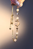 14K Real Gold Plated Moonlight Moon Star Bracelet