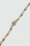18K gold plated bracelet with a starlight bloom of sparkling zirconia