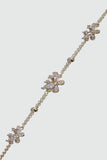 14K gold plated butterfly bracelet with sparkling zirconia diamonds